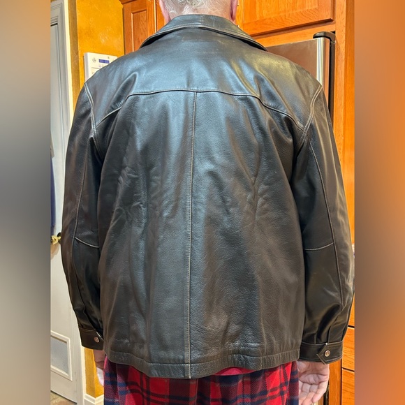 Men’s Cherokee supple leather bomber style jacket, size XL - Picture 8 of 10